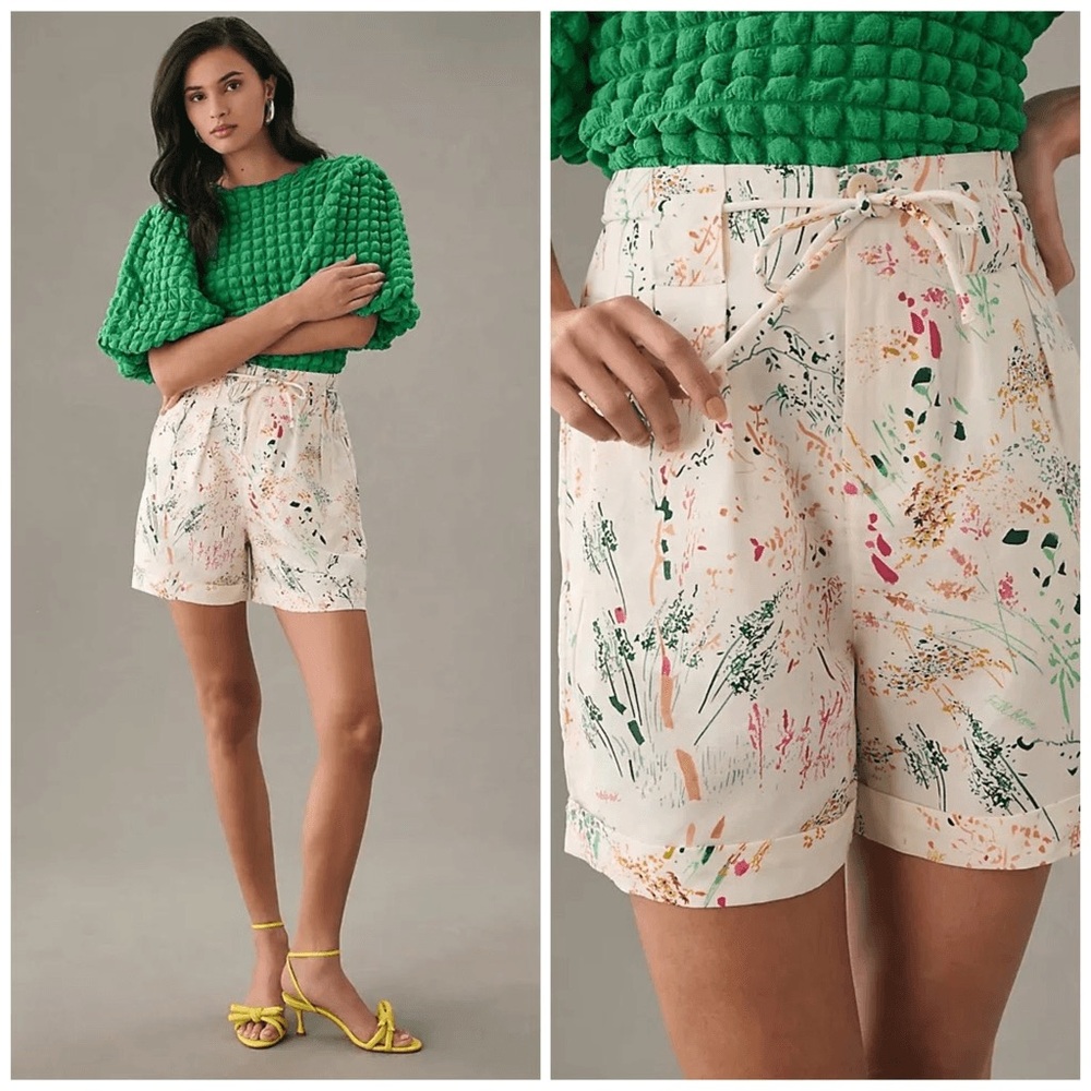 Scotch & Soda Park in Bloom Linen-Blend Shorts Size S‎ NWT